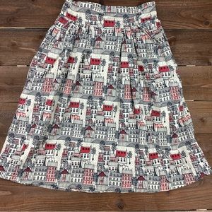 Emily & Fin •Paris Streets Skirt • ModCloth •Large